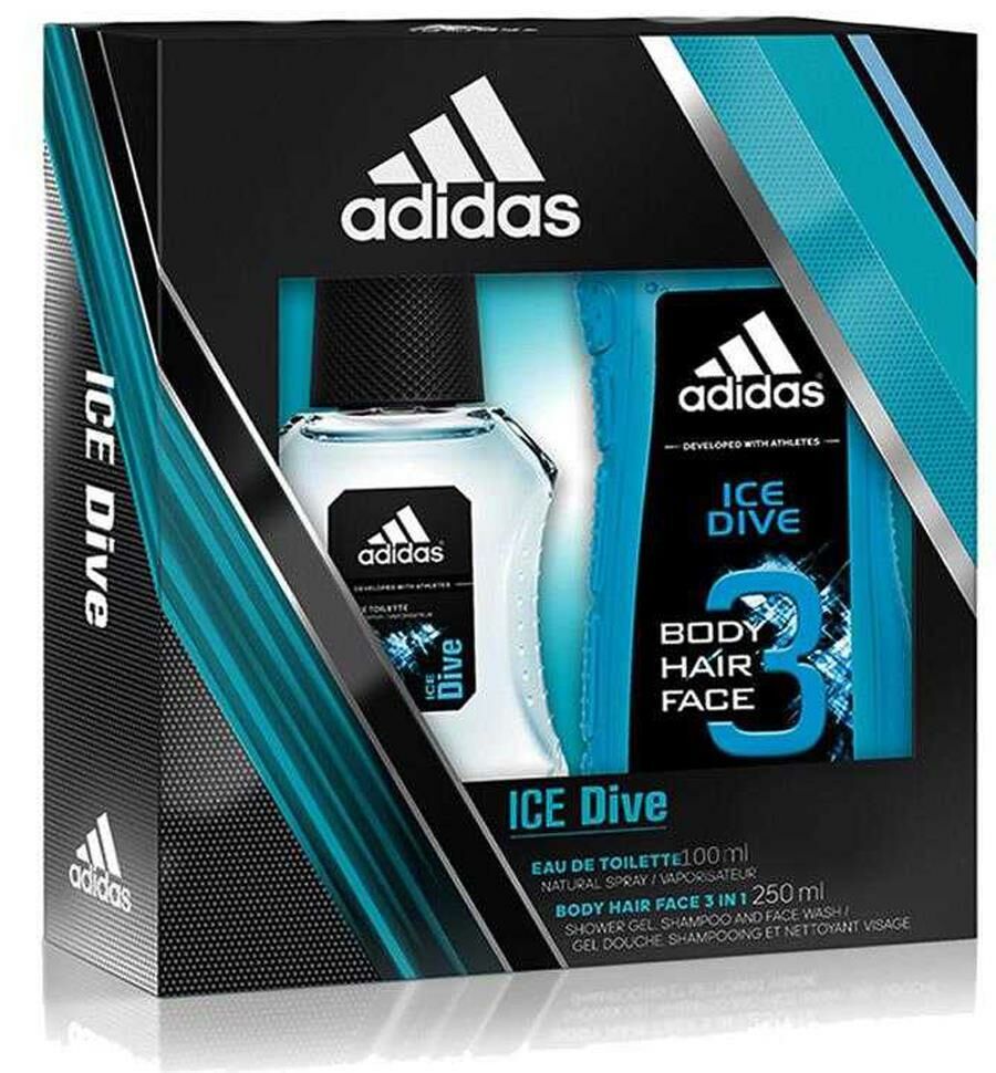Adidas İce Dive Set 100 ml Edt+Duş Jeli Erkek Set