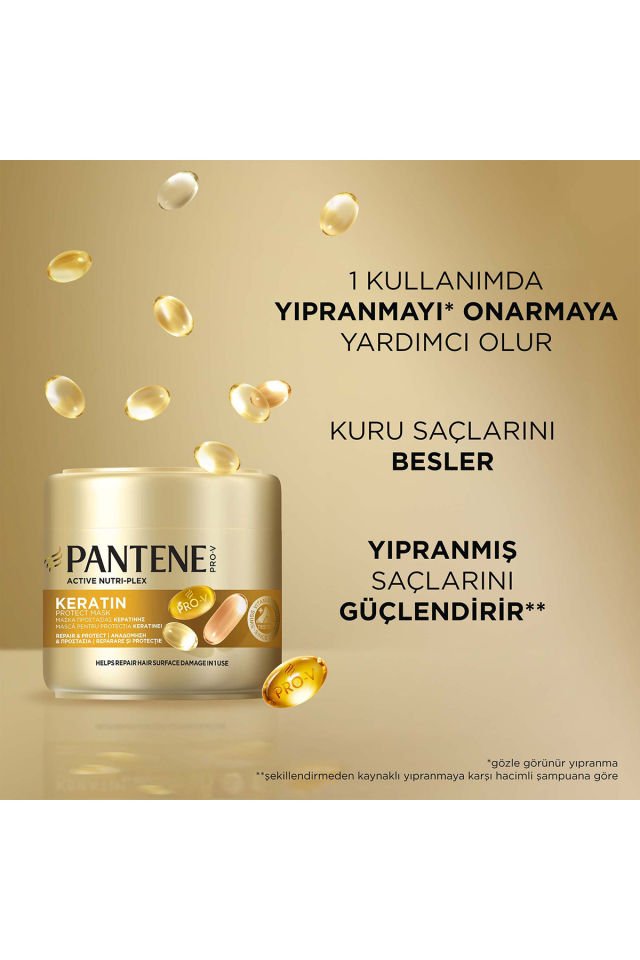 Pantene Pro-V Zayıf ve Yıpranmış Saçlar için Onarım ve Koruma Keratin Saç Maskesi 200 ml