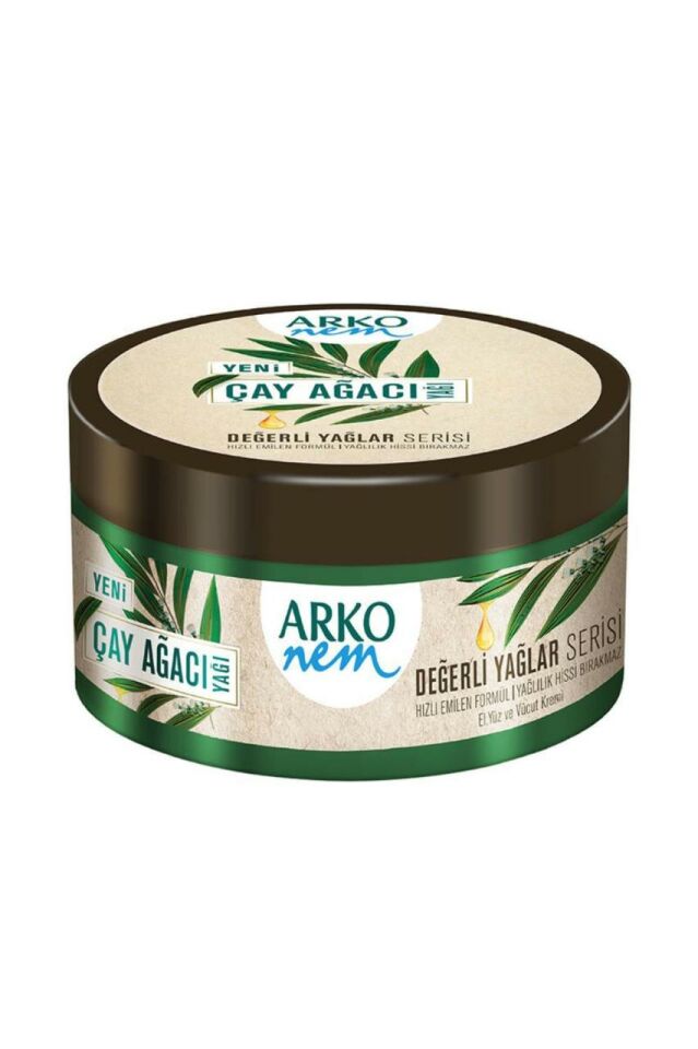 Arko Nem Çay Ağacı Yağı Krem 250 Ml Değerli Yağlar Serisi