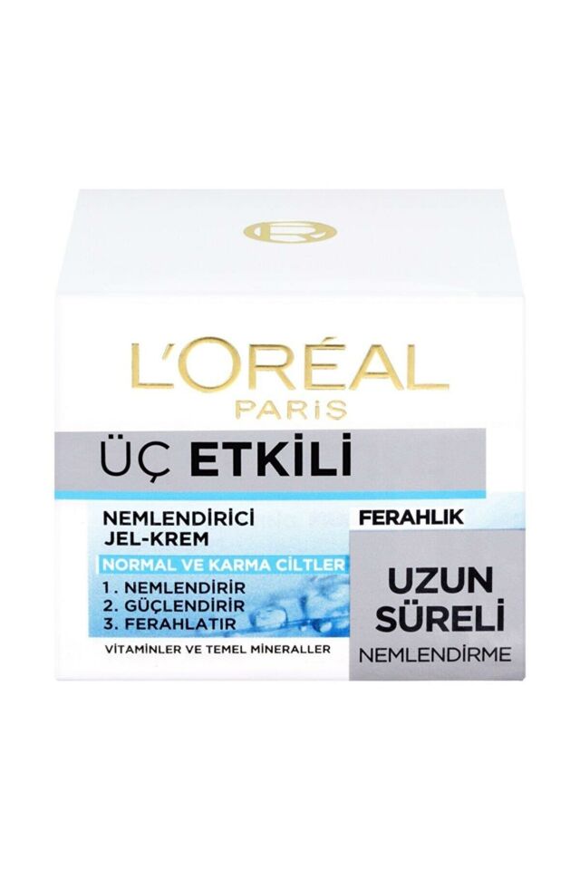 L'Oreal Paris Jel Krem 50 ml Normal ve Karma Ciltler Hydrafresh Ferahlık Uzun Süreli Nemlendirme