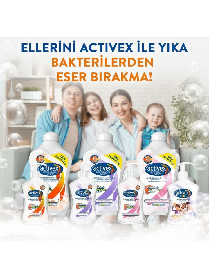 Activex Antibakteriyel Sıvı Sabun 700 ml Nemlendirici Pompalı