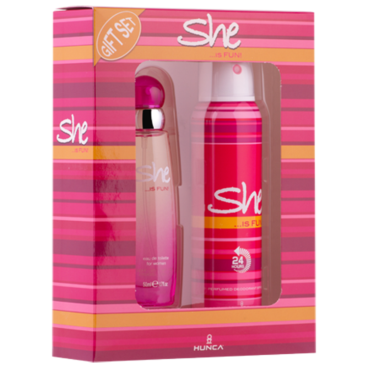 She Fun 50ML Edt ml + Deodorant Bayan Parfüm Set