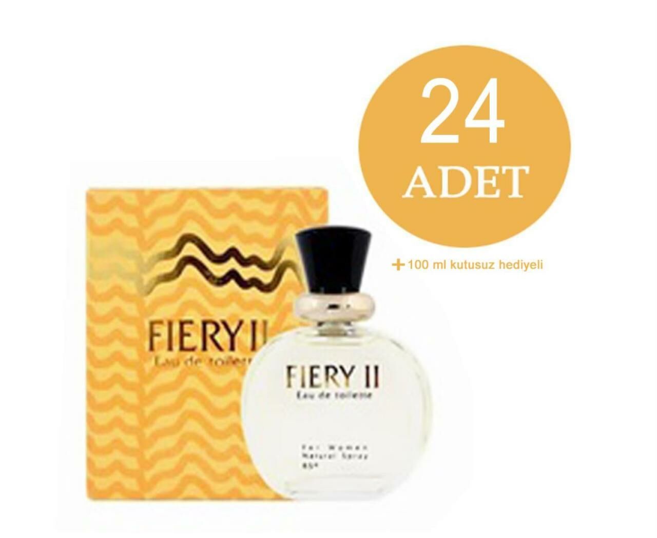 24 Adet X Akat Fiery 2 Woman Edt 100 Ml Bayan Parfümü - Fiery II / + tester