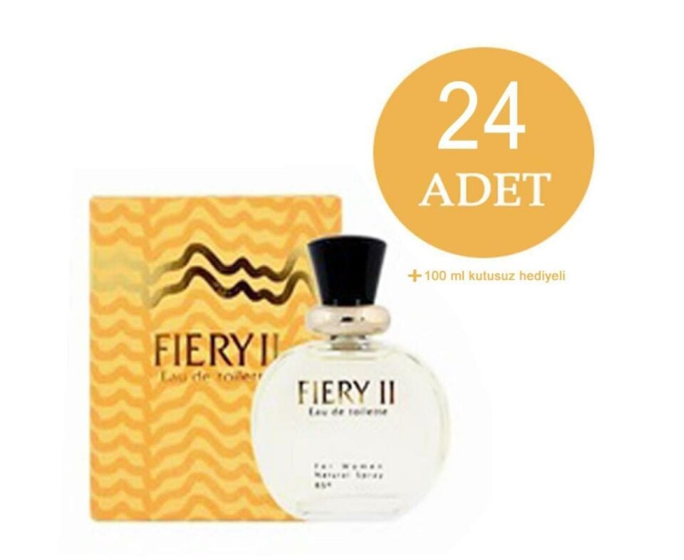 24 Adet X Akat Fiery 2 Woman Edt 100 Ml Bayan Parfümü - Fiery II / + tester