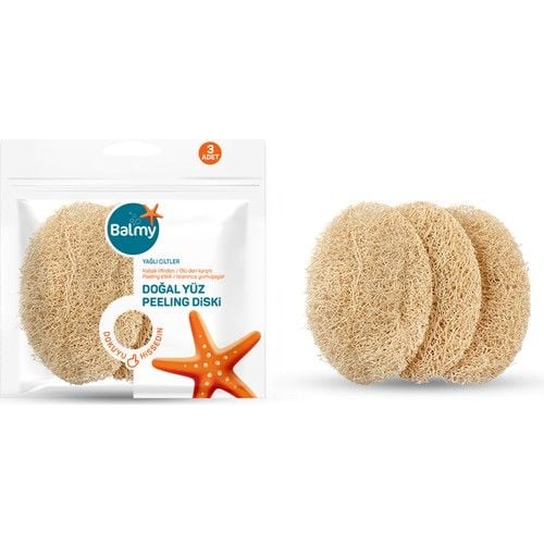Balmy Doğal Yüz Peeling Diski 3 lü