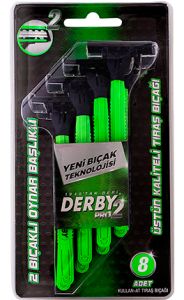 Derby Pro 2 Oynar Başlıklı Tıraş Bıçağı 8 li