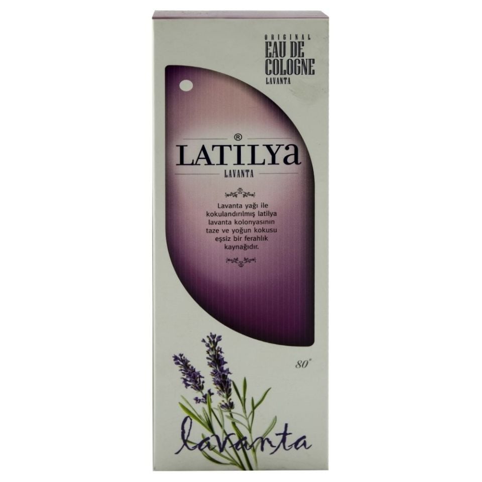 Latilya Kolonya 80° Lavanta Cam Şişe 270 Ml