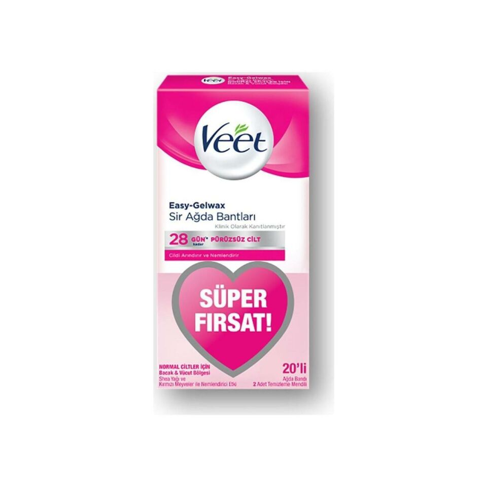 Veet Sir Ağda Bandı Bacak ve Vücut Bölgesi 20 li Normal