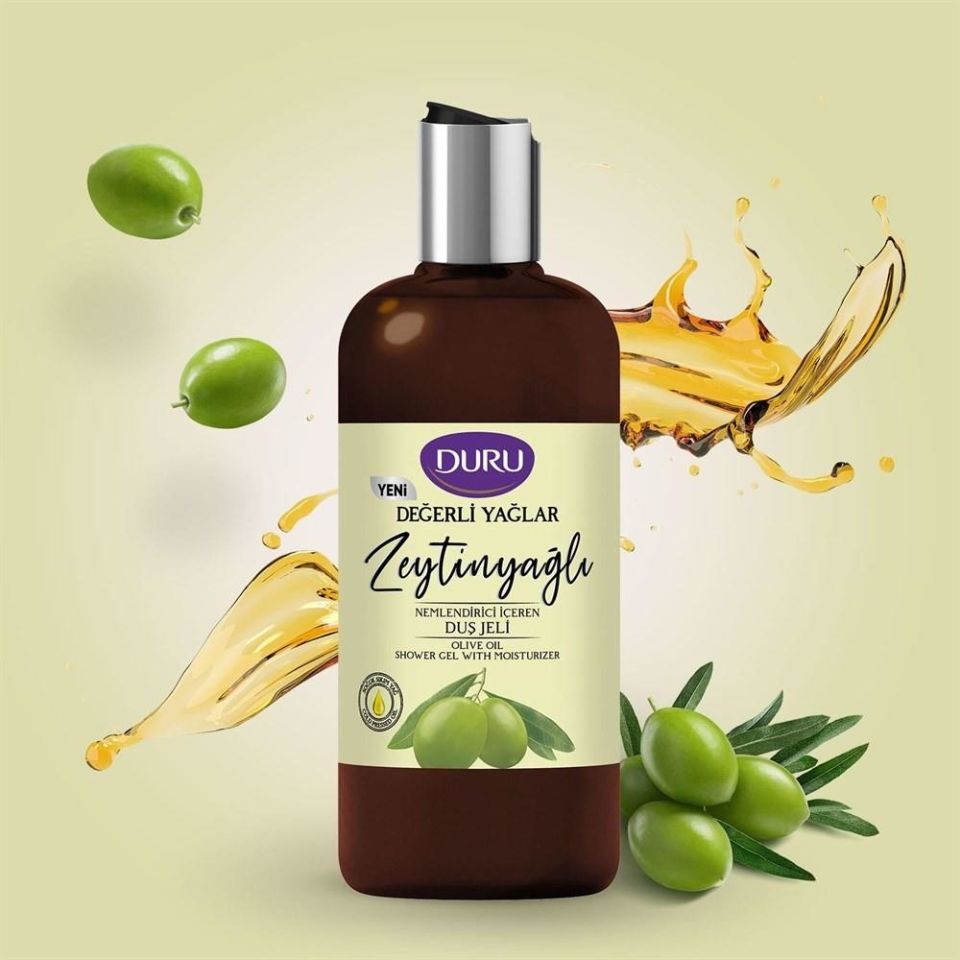 Duru Duş Jeli Değerli Yağlar Zeytin Yağı 500 Ml