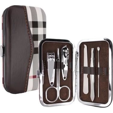 Peak Bays Deri Çantalı 6 Parça Manikür Seti