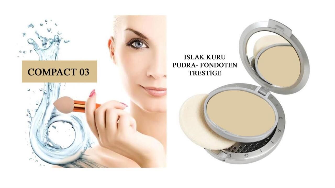 Prestige Compact Fondöten Islak Kuru Pudra Fondoten WD 03