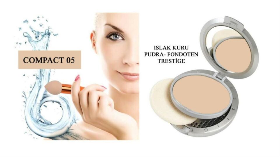 Prestige Compact Fondöten Islak Kuru Pudra Fondoten WD 05 Natural Bej