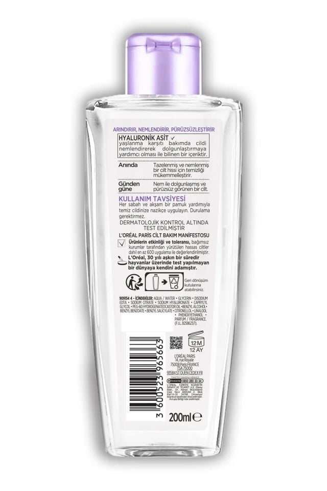 Loreal Paris Revitalift Filler Dolgunlaştırıcı Tonik 200ml - Hyaluronik Asit 3600523965663