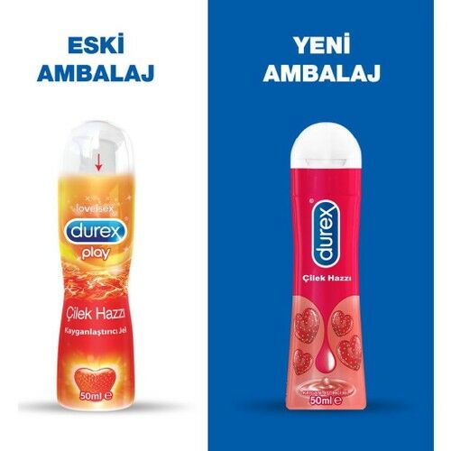 Durex Çilek Hazzı Kayganlaştırıcı Jel 50 Ml