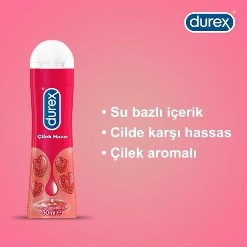 Durex Çilek Hazzı Kayganlaştırıcı Jel 50 Ml