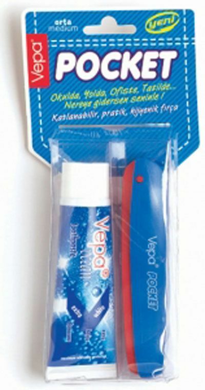 Vepa Diş Fırçası Pocket + Macun Seyehat Seti