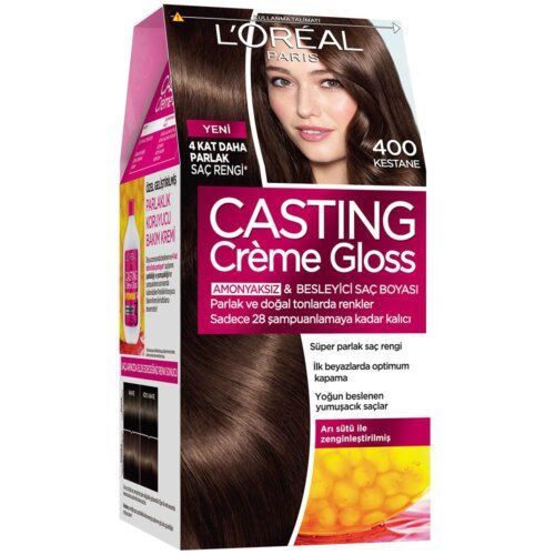 Loreal Casting Creme Gloss Saç Boyası 400 Kestane Şekeri