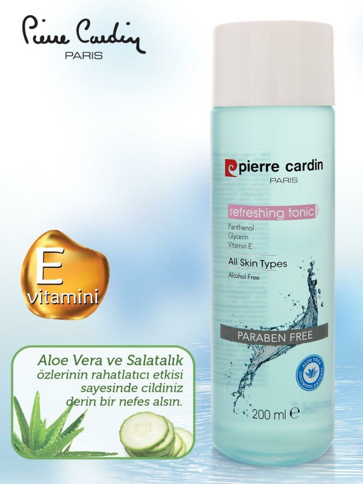 Pierre Cardin Refreshing Tonic 200 ML - Canlandırıcı Yüz Toniği - 18450