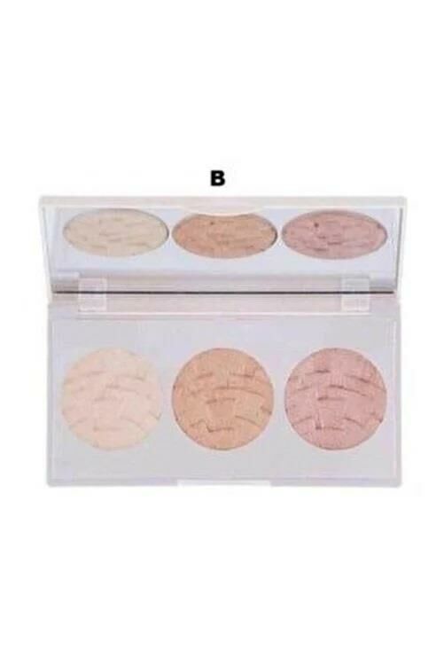 Gabrini 3 lü Aydınlatıcı Paleti - Highlighter B