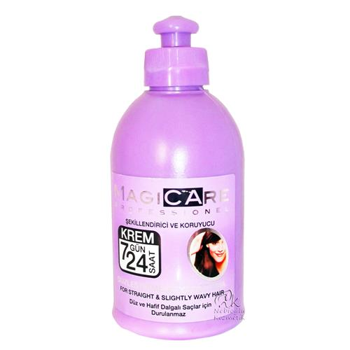 Magicare 7/24 Saç Kremi 300ML Mor Düz Ve Hafif Dalgalı Saçlar