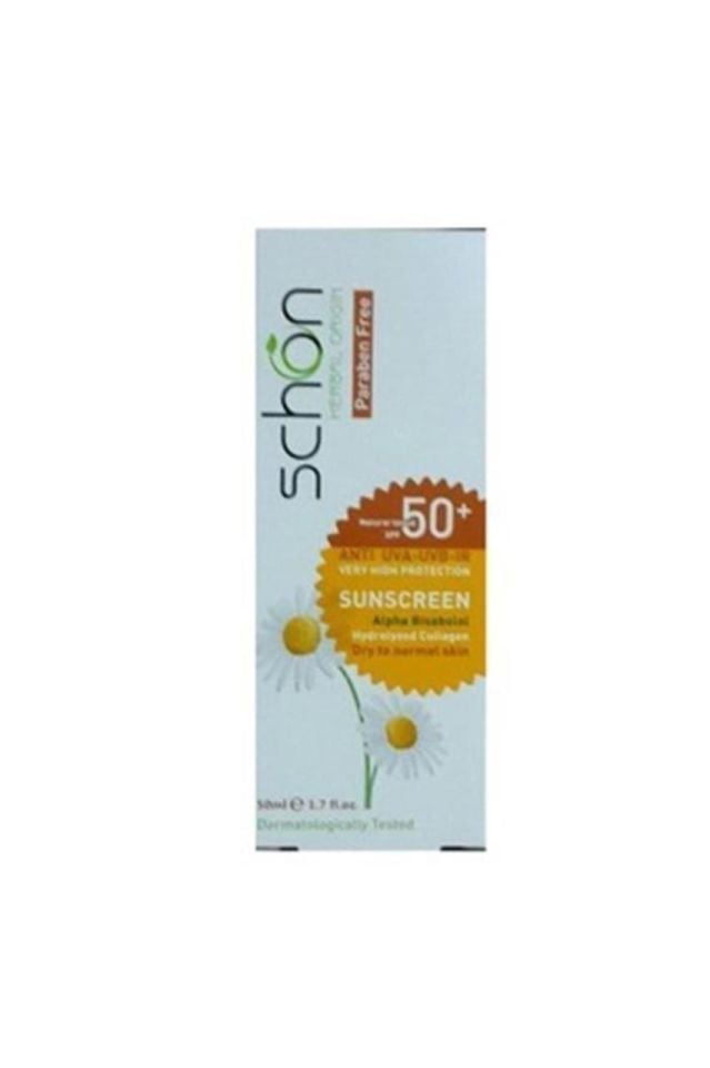 Schön 50Ml Güneş Kremi Açık Bej Spf50+ Normal ve Karma Ciltler
