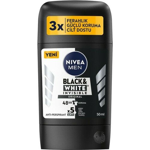 Nivea Stick Men Invisible Black White 50 Ml