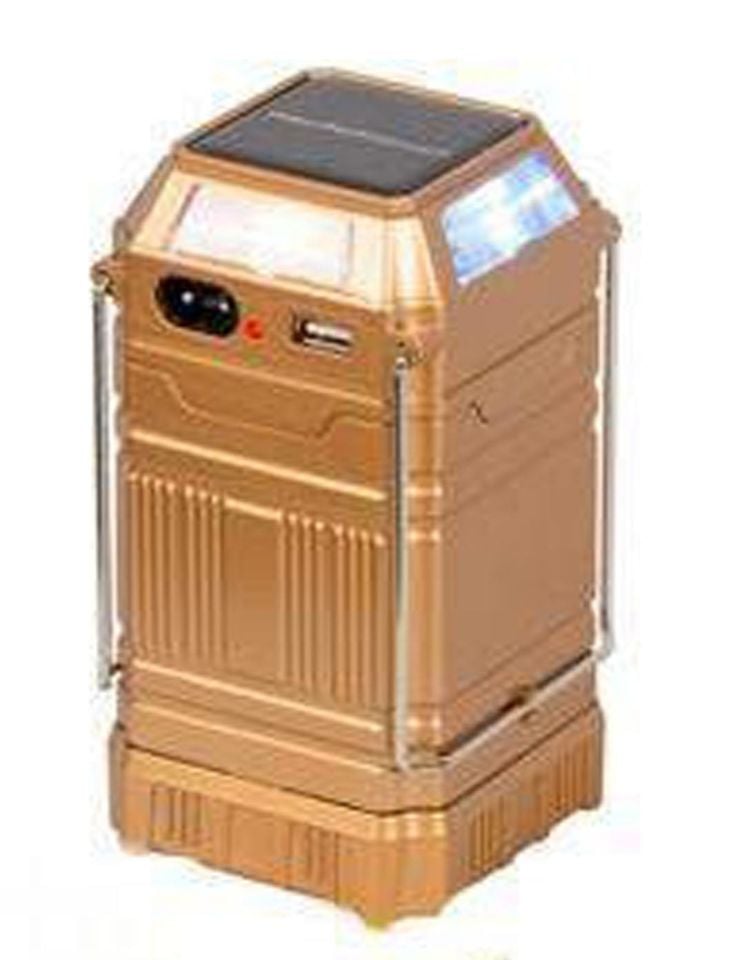 OnStar Güneş Enerji+Şarjlı Bahçe Lambası+Fener/Usb Telefon Şarjılı os-9009b kare