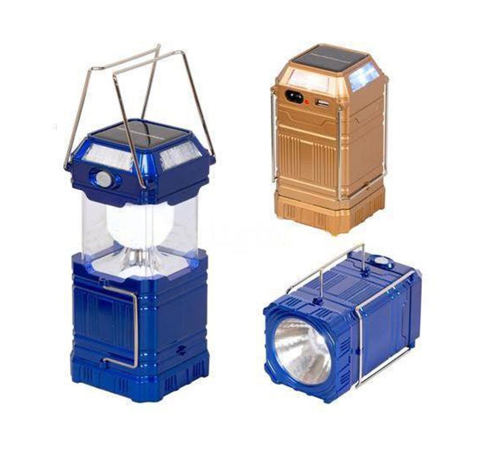 OnStar Güneş Enerji+Şarjlı Bahçe Lambası+Fener/Usb Telefon Şarjılı os-9009b kare