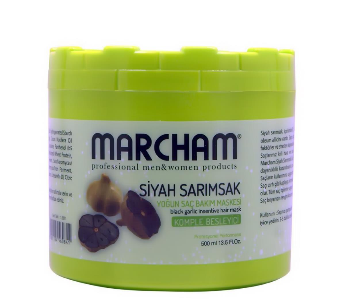 Marcham Siyah Sarımsak Saç Bakım Maskesi 500 Ml