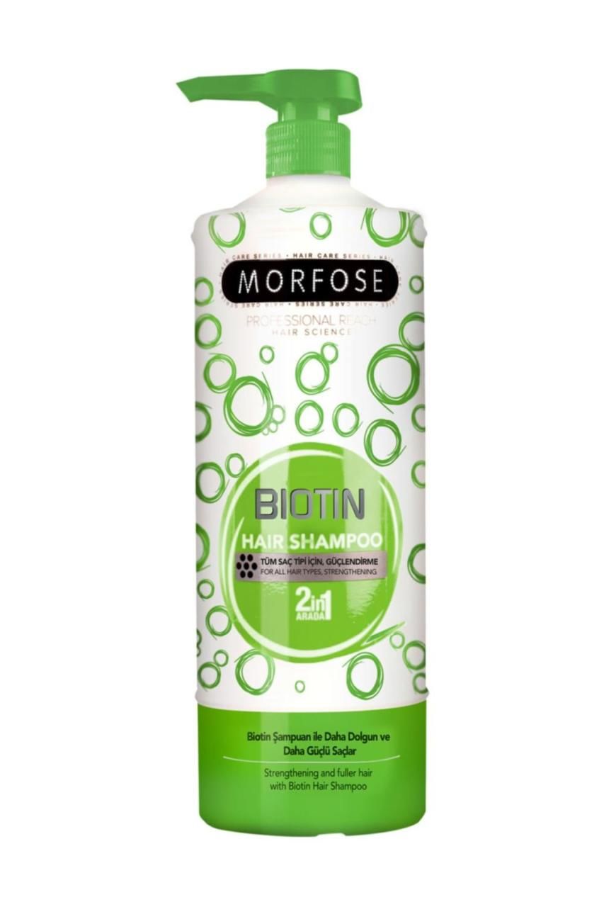 Morfose 1000 Ml Şampuan 2 In1 Biotin Yeşil