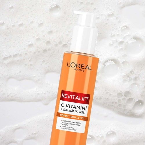 Loreal Revitalift Clinical [C vitamini + Salisilik Asit],150 Ml Aydınlatıcı ve Gözenek Karşıtı Köpük Temizleyici