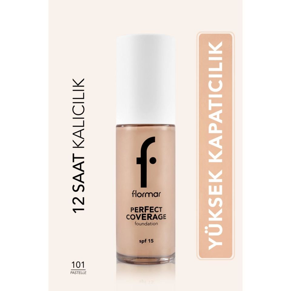Flormar Perfect Coverage Fondöten 101 Pastelle-  yeni