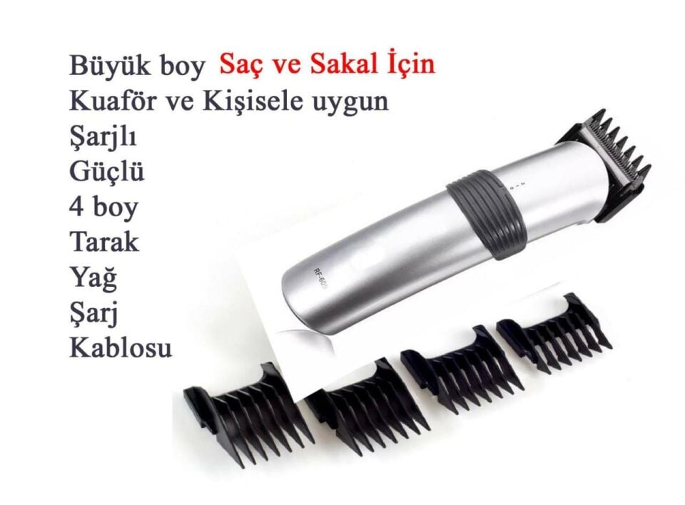 IPONE RD Şarjlı Saç ve Sakal Büyük Berber Makinesi rd-609x