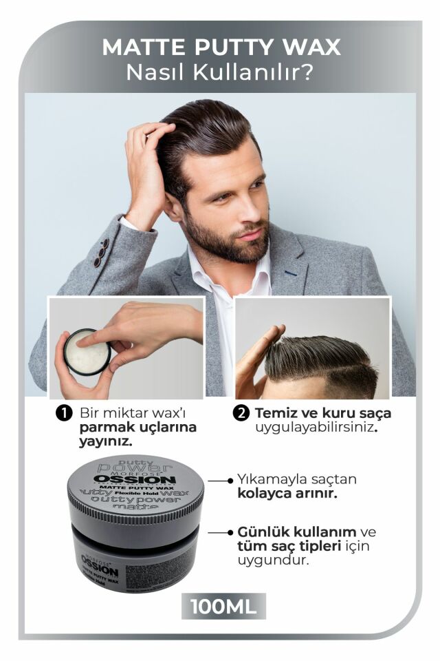 Morfose Ossion Matte Putty Wax 100 Ml
