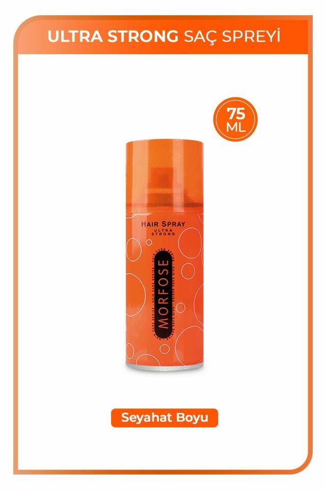 Morfose 75 ml Saç Spreyi Ultra Strong Turuncu