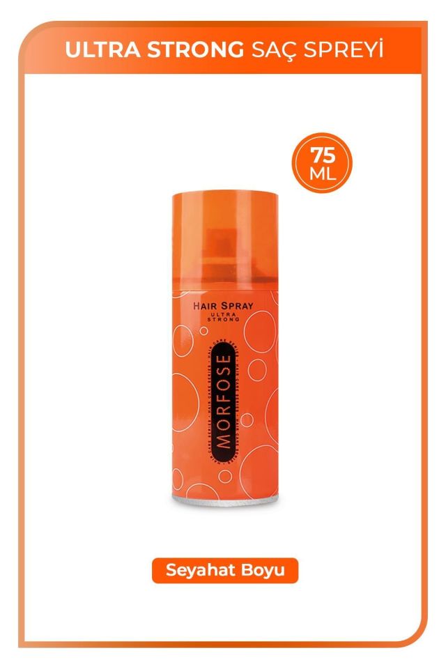 Morfose 75 ml Saç Spreyi Ultra Strong Turuncu