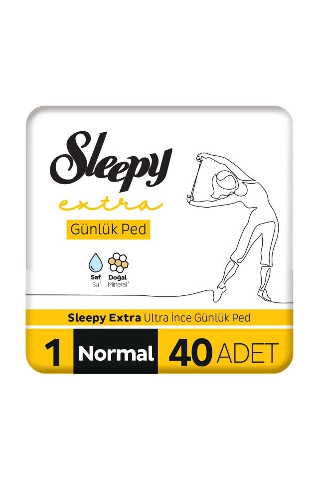Sleepy Natural Extra Ultra 40 Adet Uzun Günlük Kadın Pedi 01
