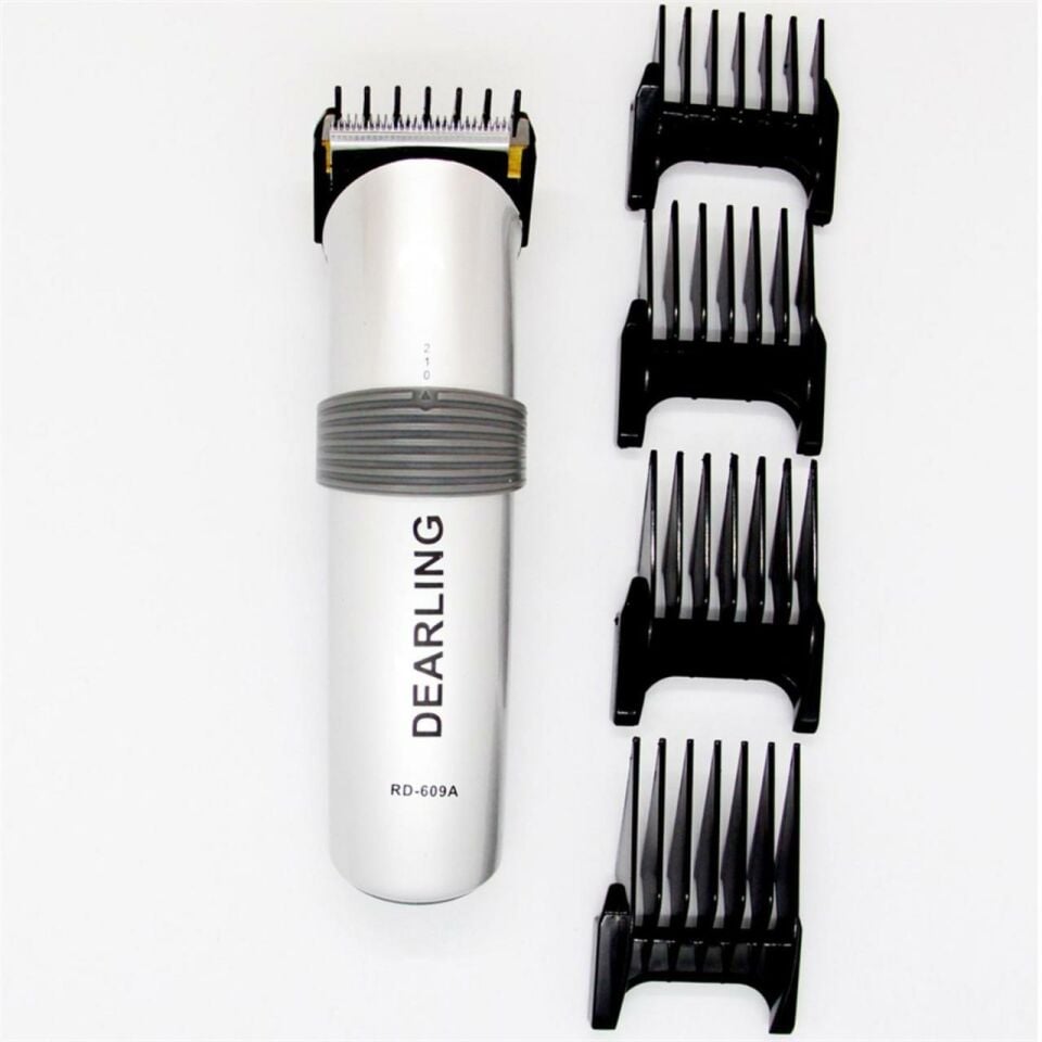 Dearling Gold Slver Şarjlı Saç ve Sakal Büyük Berber Makinesi rd-609x