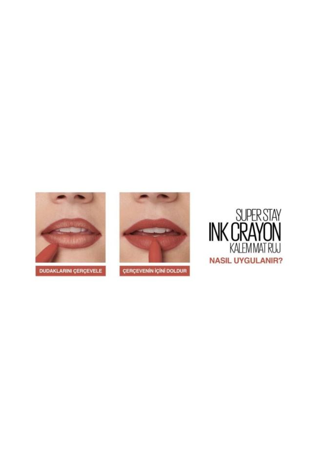 Maybelline Kalem Ruj - Sw Superstay Ink Crayon 10 Trust Your Gut