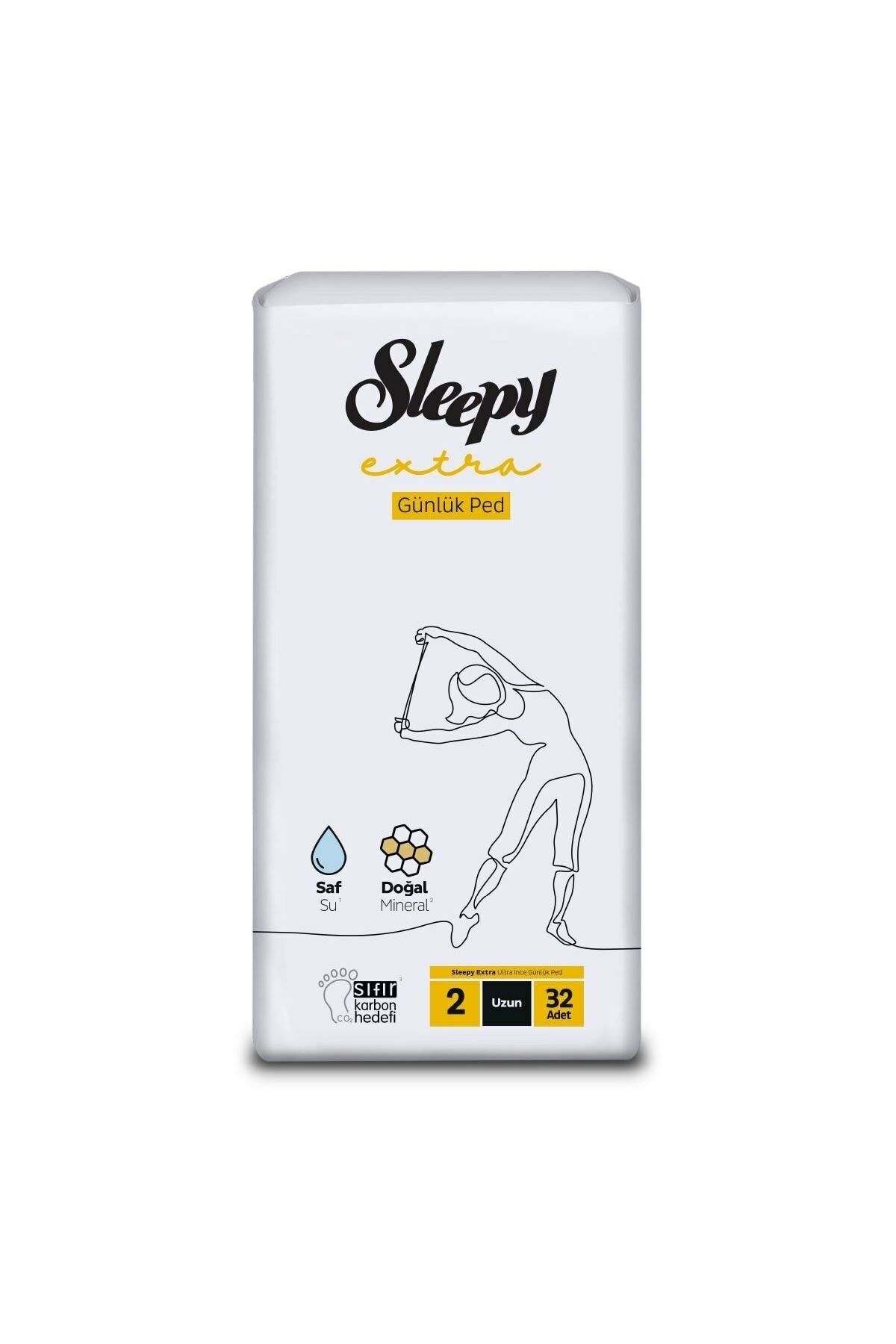 Sleepy Natural Extra Ultra 32 Adet Uzun Günlük Kadın Pedi 02