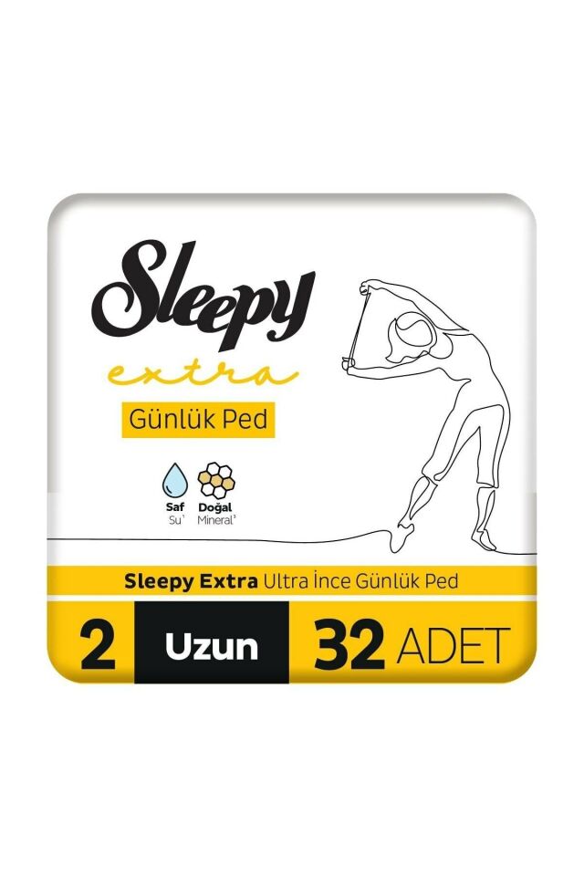 Sleepy Natural Extra Ultra 32 Adet Uzun Günlük Kadın Pedi 02