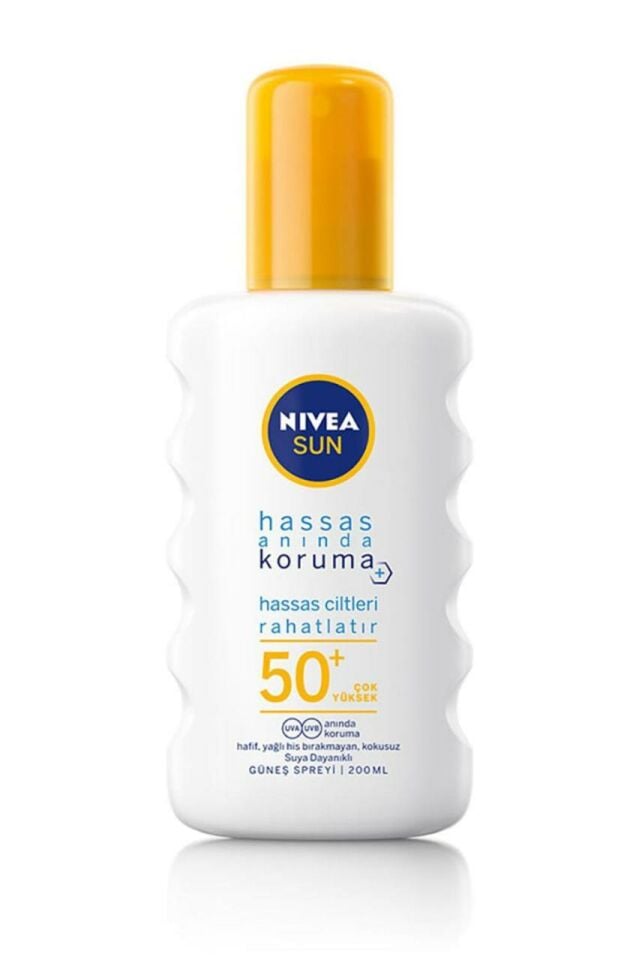 Nivea Hassas Ciltler İçin Koruyucu Güneş Spreyi Spf 50 200 ml