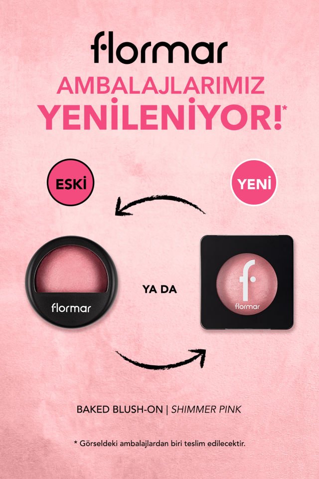 Flormar Terracotta Allık 040 Shimmer Pink E Vitamini İçeren Yoğun Pigmentli Işıltılı Allık (Pembe) - yeni