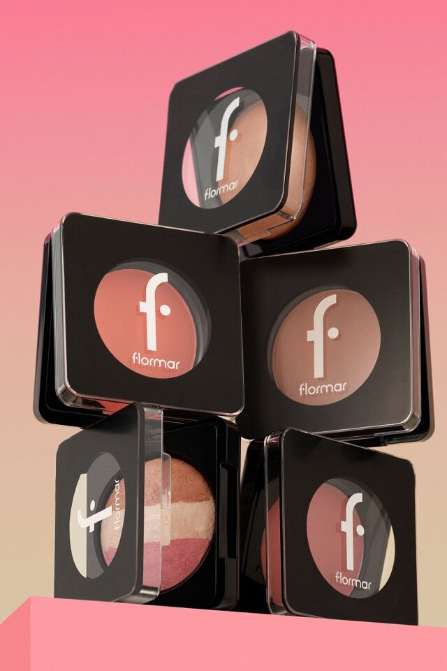 Flormar Terracotta Allık 040 Shimmer Pink E Vitamini İçeren Yoğun Pigmentli Işıltılı Allık (Pembe) - yeni