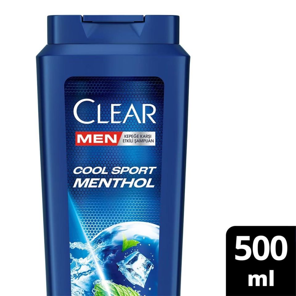 Clear Men Şampuan 500 Ml Cool Sport Menthol