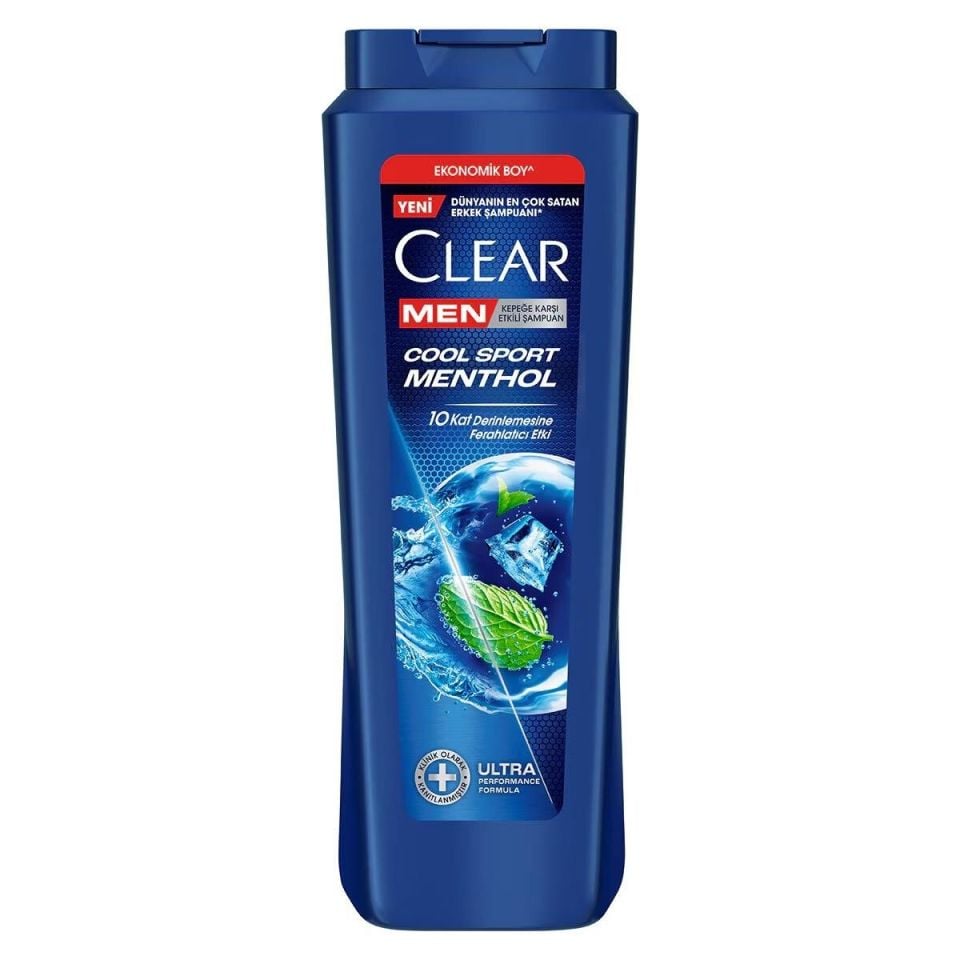 Clear Men Şampuan 500 Ml Cool Sport Menthol
