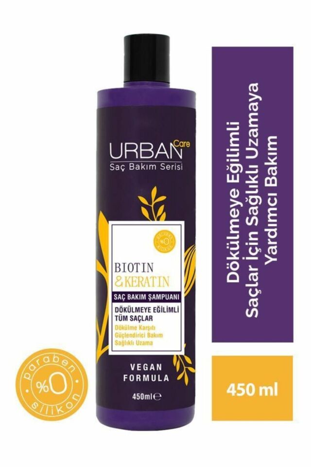 Urban Care Şampuan Biotin Keratin 450 ml