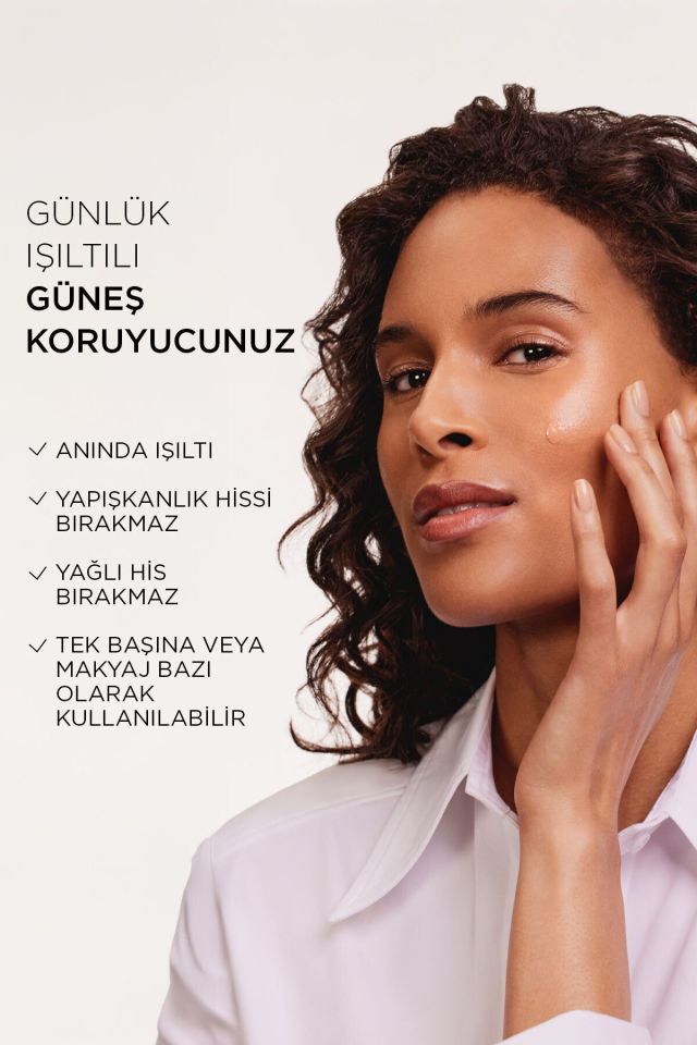 Loreal Paris Bright Reveal Spf 50+ Koyu Leke Karşıtı Renkli Fluid Günlük Yüz Güneş Kremi 50ml - Medium