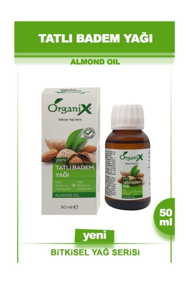 Organix 50 Ml Tatlı Badem Yağı