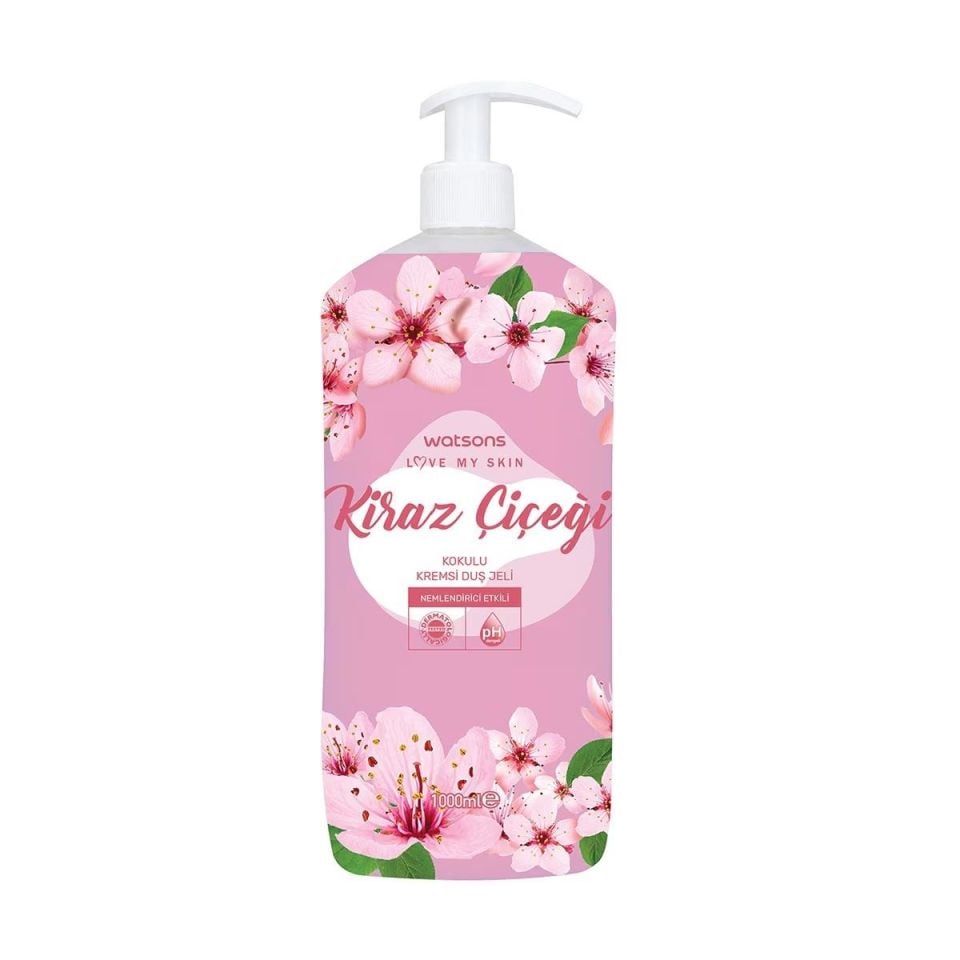 Watsons Kremsi Duş Jeli 1000 Ml Kiraz Çiçeği
